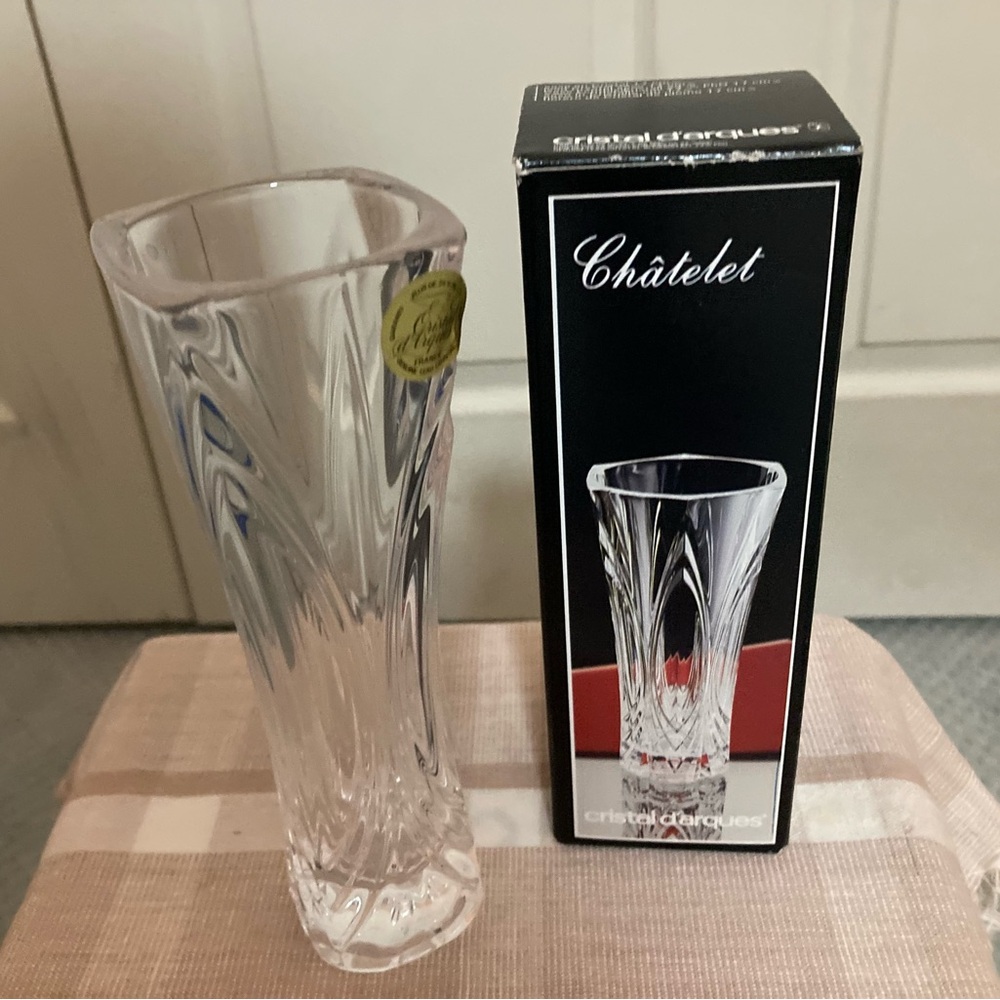 “Vintage” Cristal D'Arques French Lead Crystal Bud Vase ~ 7” (NIB)